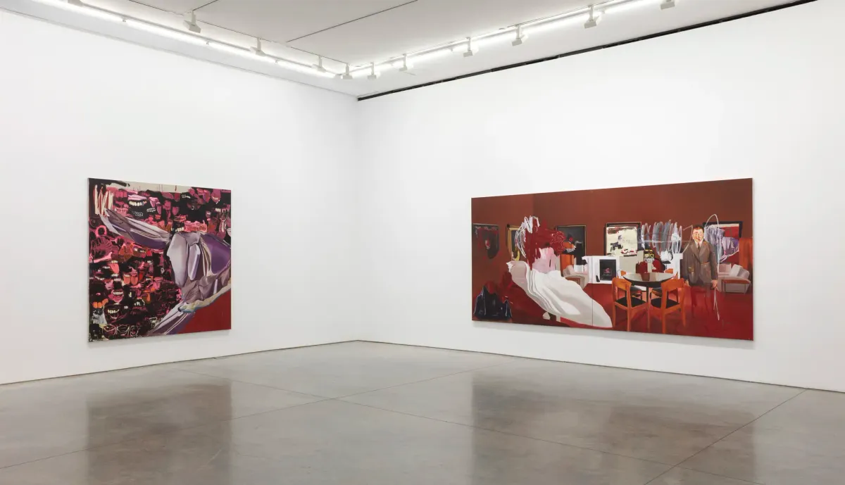 Installation view of Dora Jeridi: A Burnt Child Loves the Fire