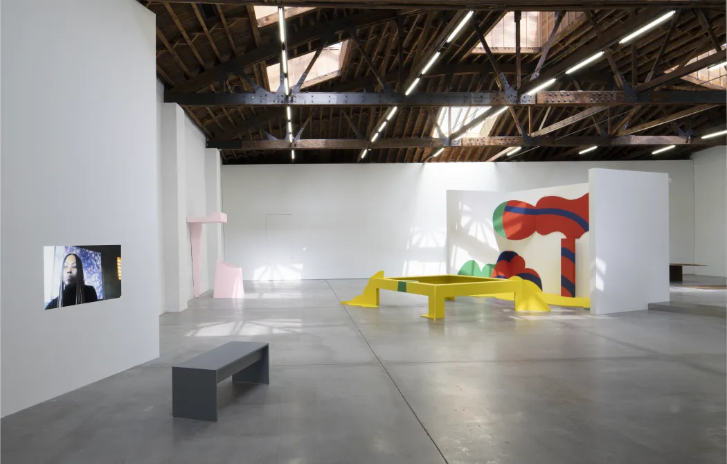Installation view of David Lamelas: The Machine