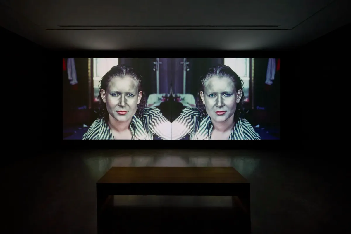 Installation view of Katharina Sieverding: Life-Death at Galerie Thomas Schulte