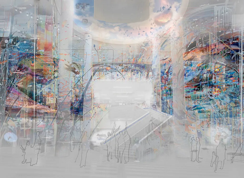 Installation view of Sarah Sze: Forever is Composed of Nows
