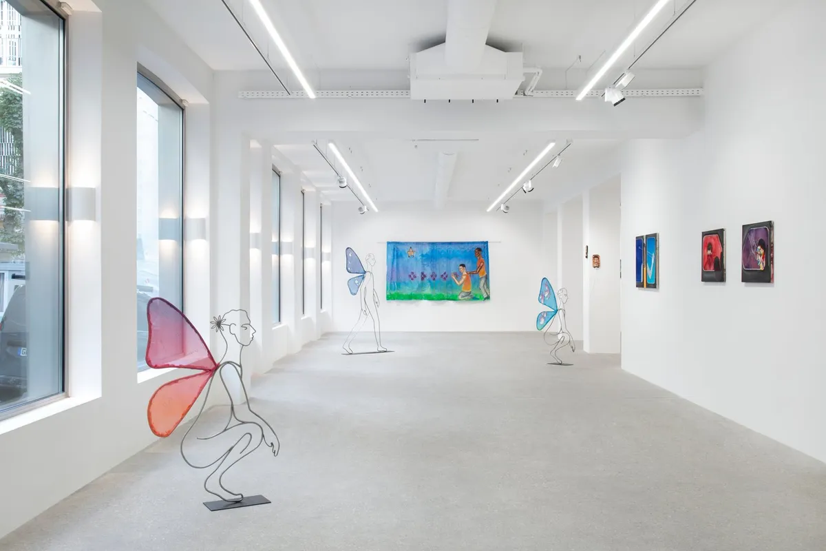 Installation view of Amine Habki: Please mind the gap