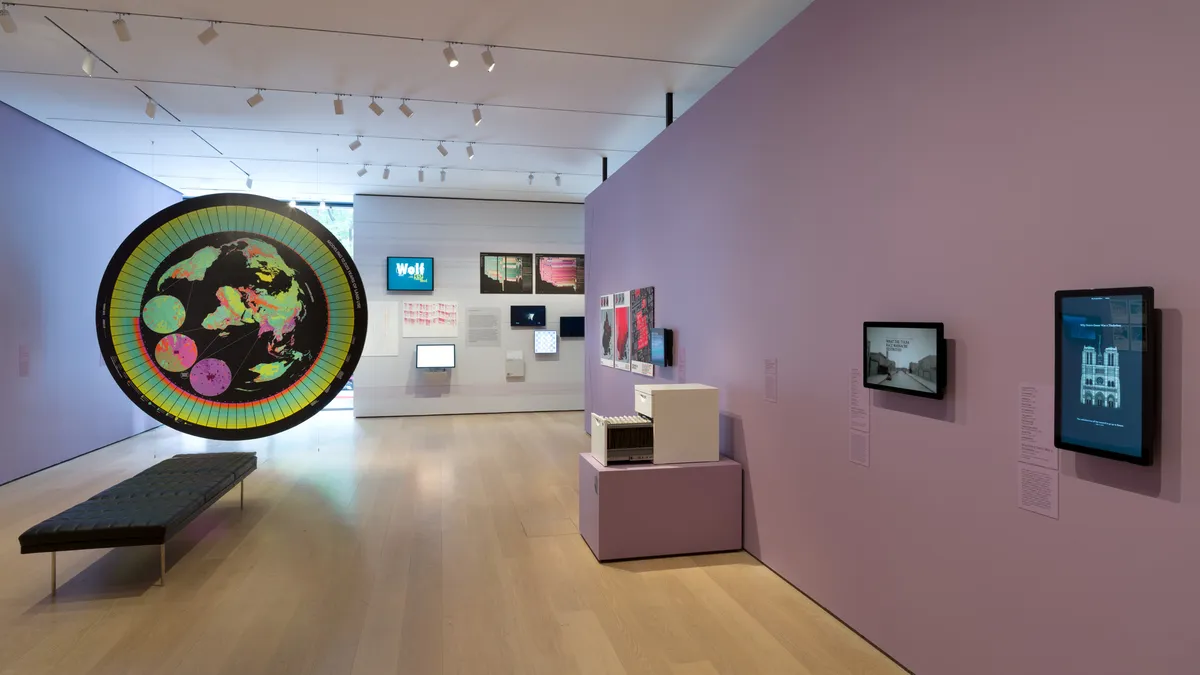 Installation view of Full Disclosure: The Edge of Information Design