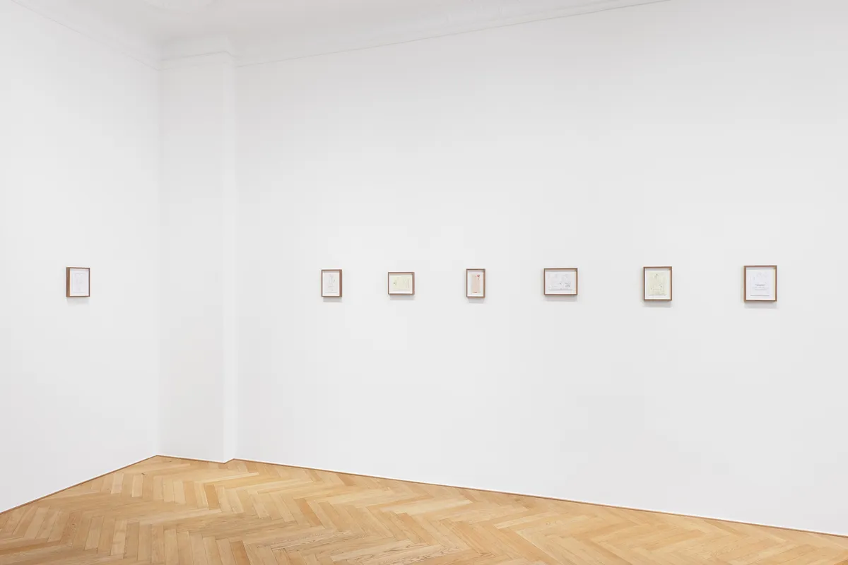 Installation view of Grace Weaver: Parataxis at Galerie Max Hetzler, Bleibtreustraße