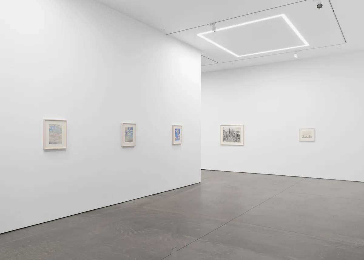 Installation view of Yvonne Jacquette: From the Air