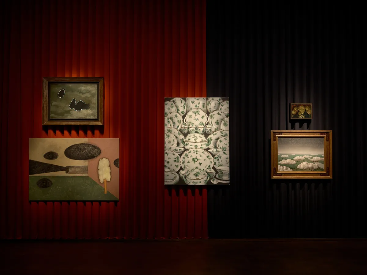 Installation view of This Is Still Not a Pipe: The Afterlife of Magritte