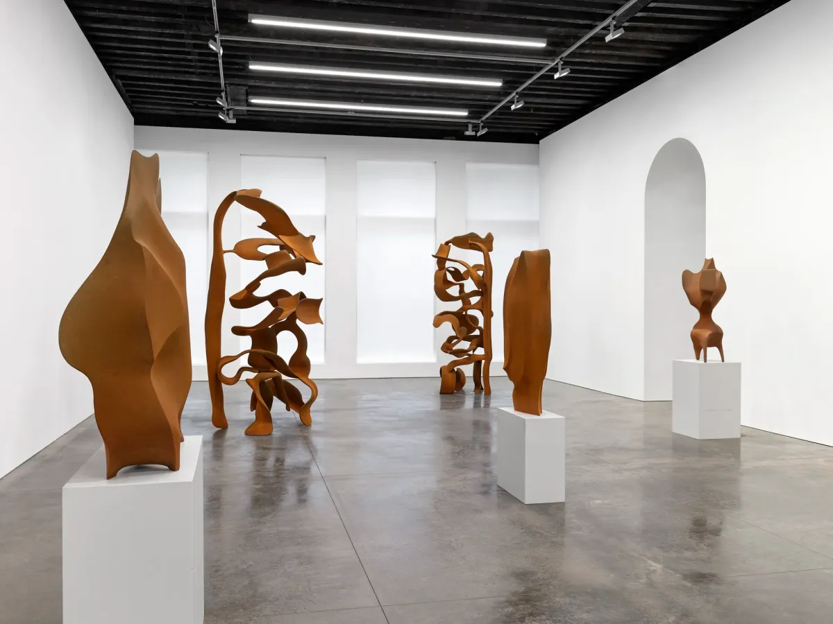 Installation view of Tony Cragg at Marian Goodman Gallery