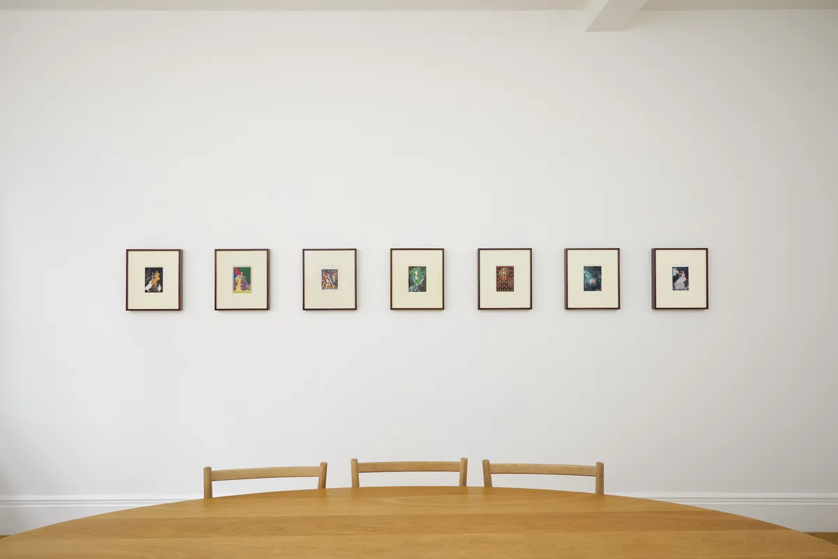 Installation view of Alexander Gorlizki: Painted Postcards