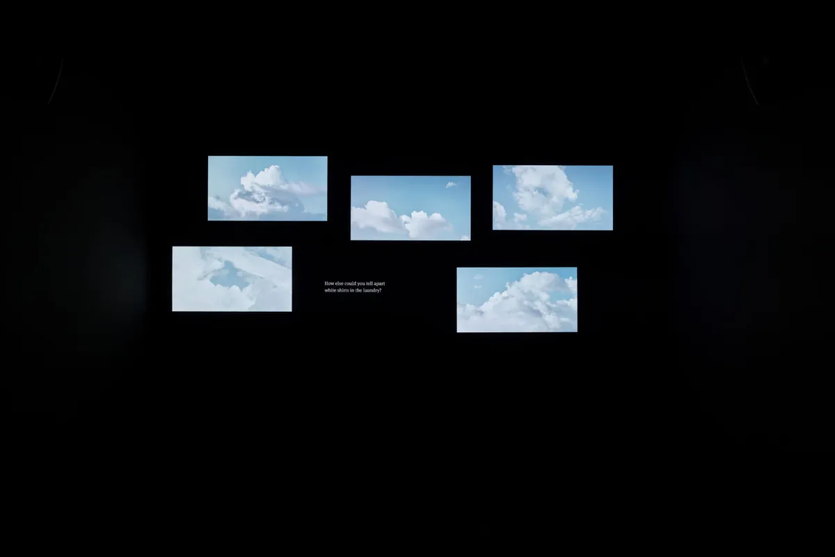 Installation view of Amar Kanwar