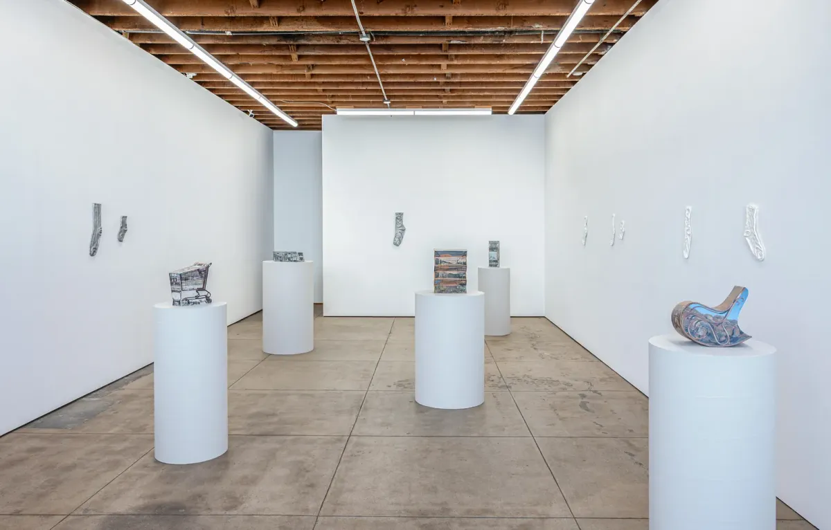 Installation view of Ry Rocklen: Desert Lenses