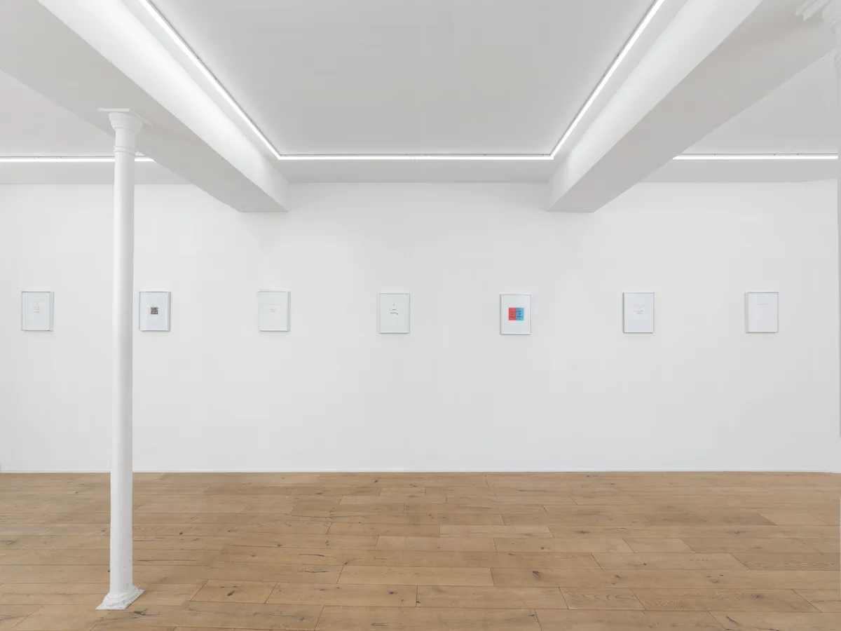 Installation view of Thomas Lélu: It Will All Make Sense Later