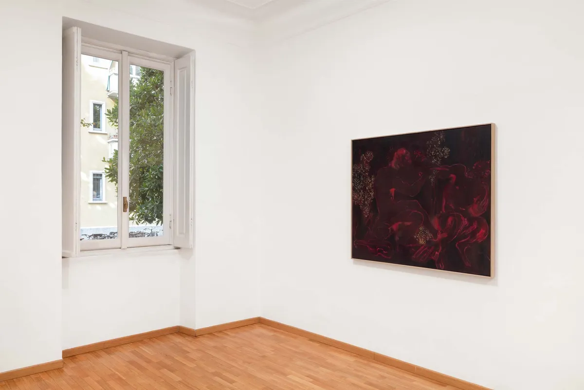 Installation view of Uwe Wittwer: Controcorrente
