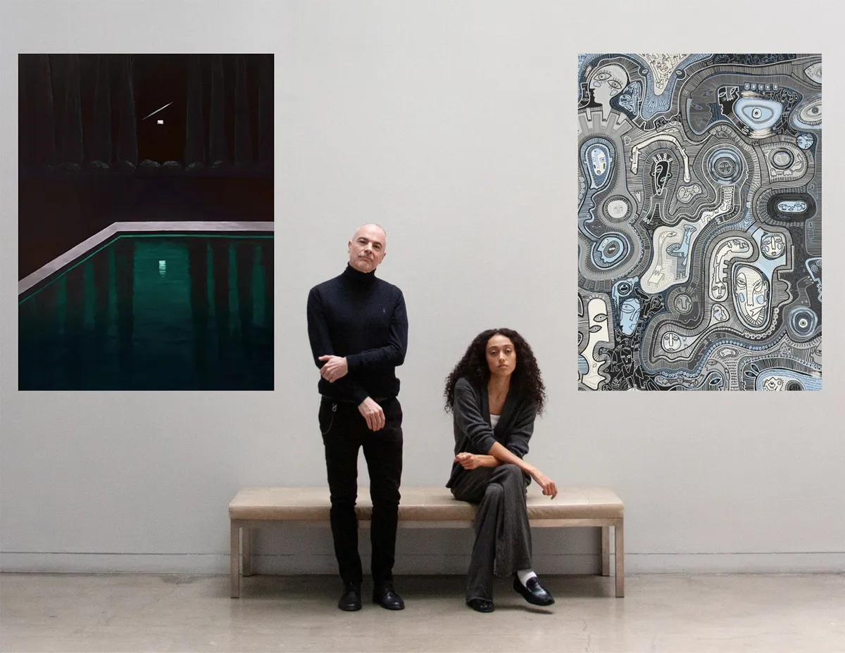 Installation view of Sophia Bounou and Paul McDowall