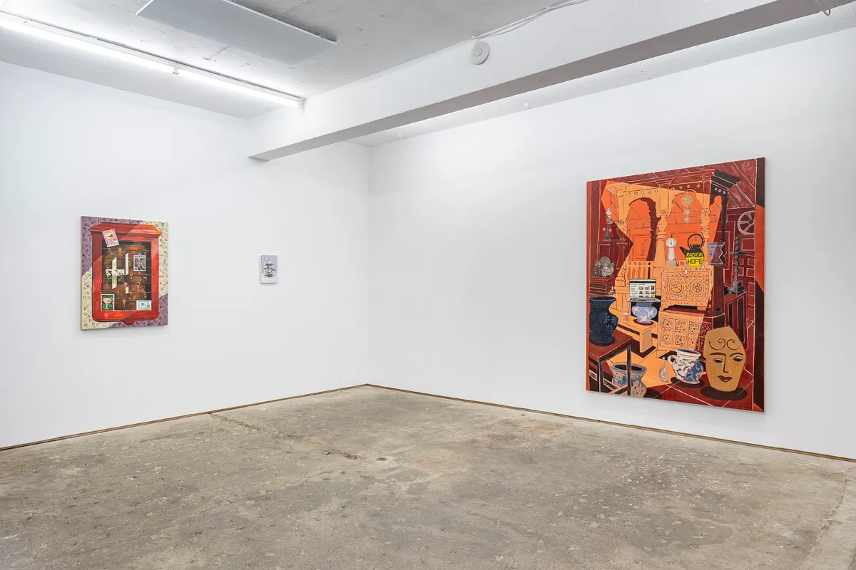 Installation view of Dickon Drury: Ants on Mushrooms in the Snow