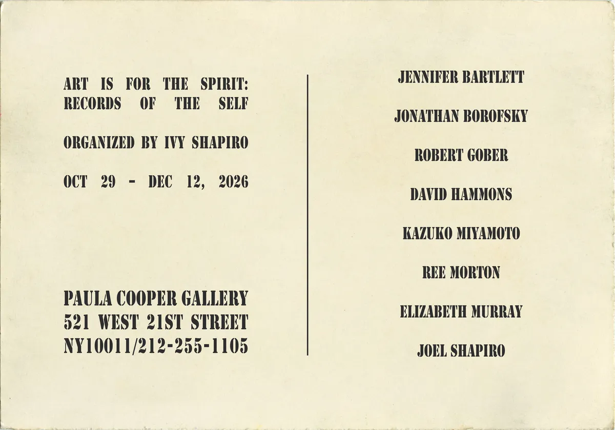 Installation view of Art is for the Spirit: Records of the Self