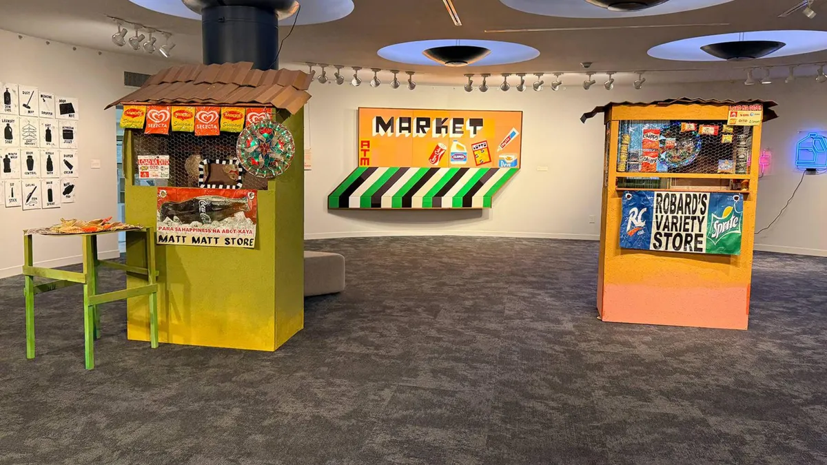 Installation view of Market/Value