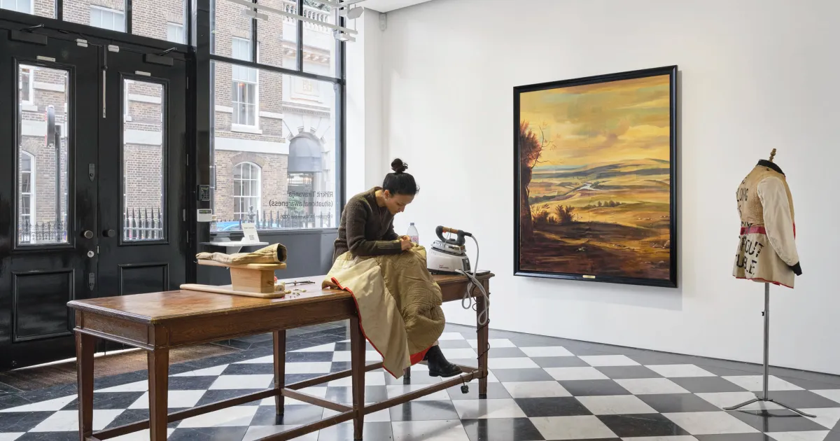 Installation view of Rirkrit Tiravanija: (situational awareness)