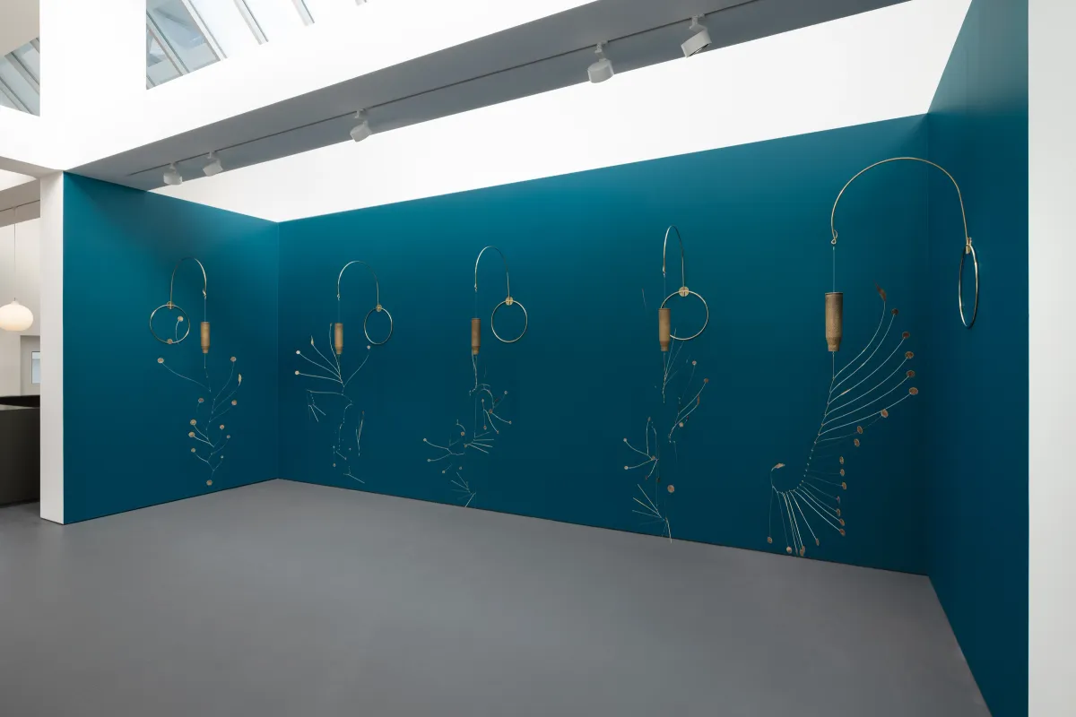 Installation view of Tuan Andrew Nguyen: Fire Sermon