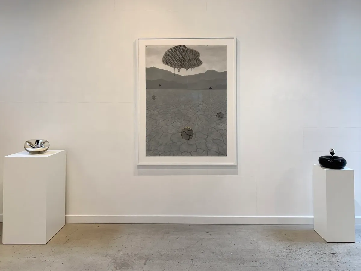 Installation view of Arminee Chahbazian, Minami Oya: Mirrored Dreams
