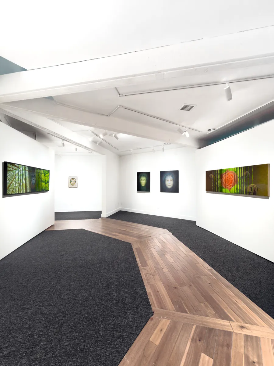 Installation view of Bryan Ida: Portrait Remix