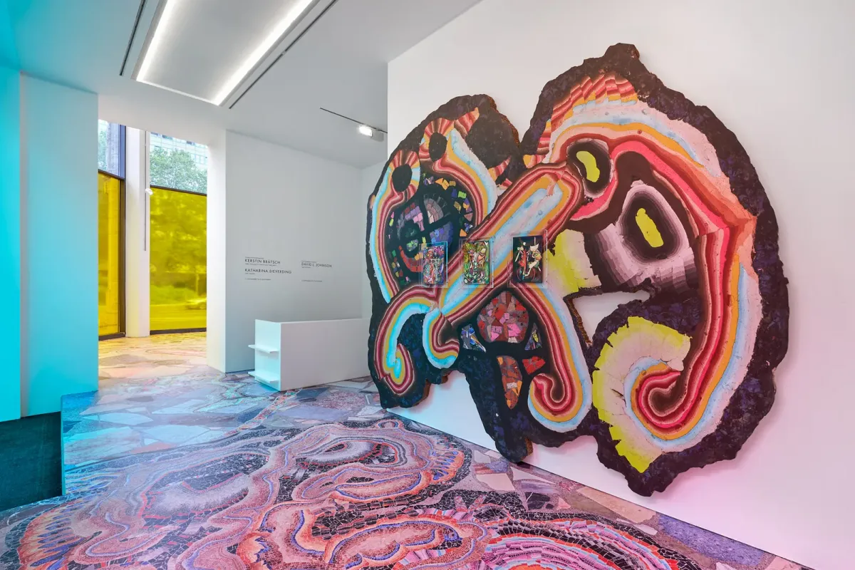 Installation view of Kerstin Brätsch: Die Sein: Para Psychics Expanded (Excerpt)