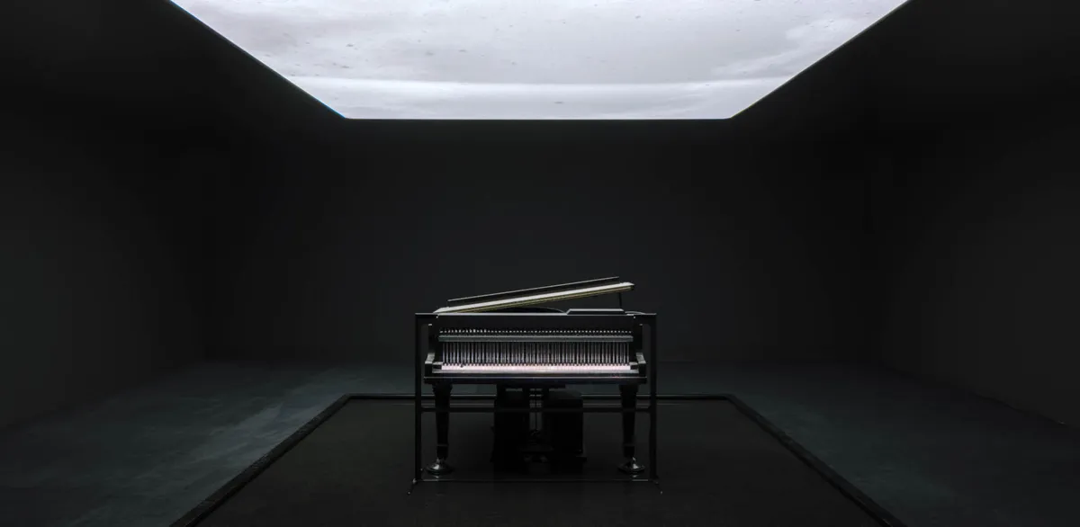 Installation view of Ryuichi Sakamoto: seeing sound, hearing time