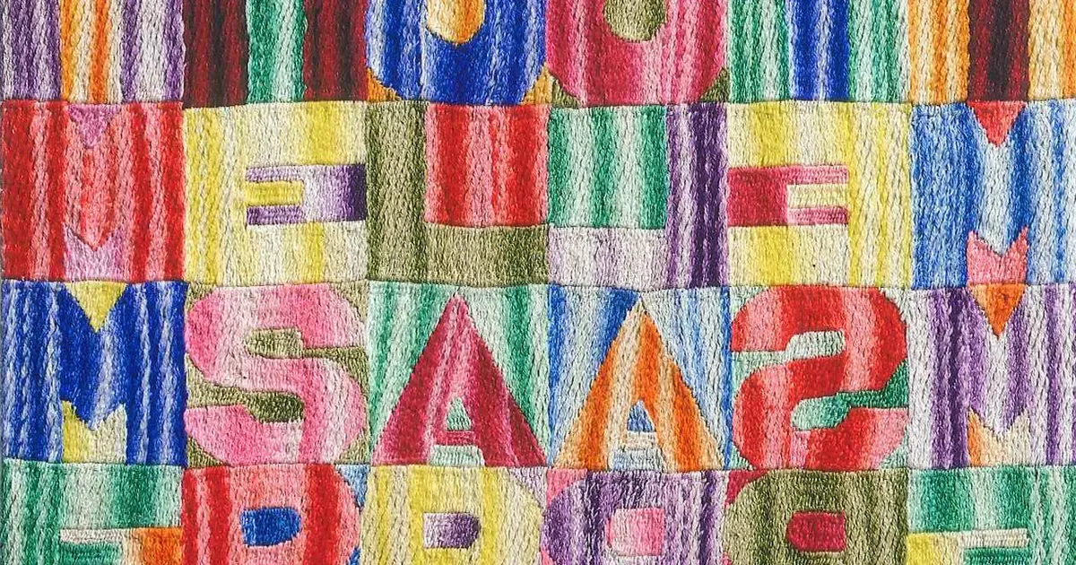 Alighiero Boetti, Simmeterie speculari, c. 1992