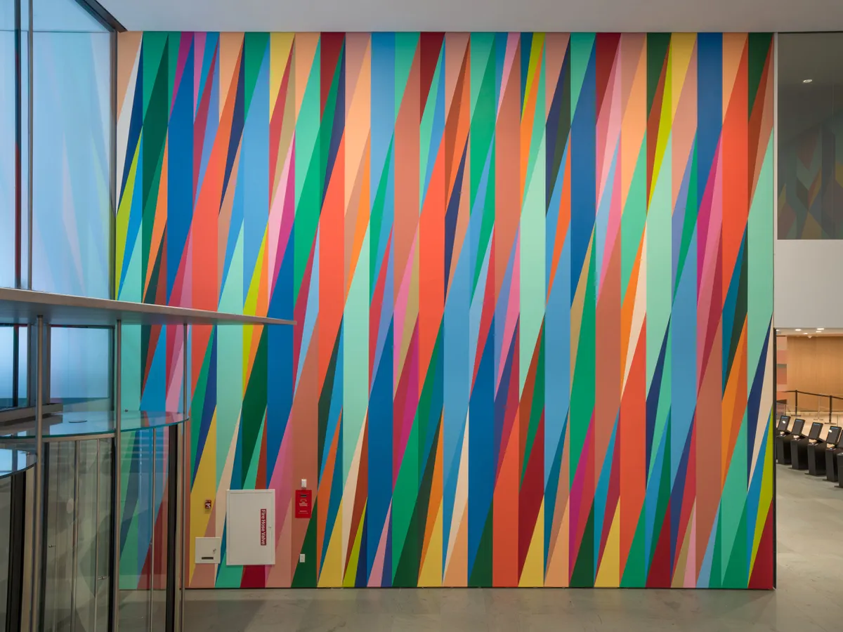 Installation view of Odili Donald Odita: Songs from Life