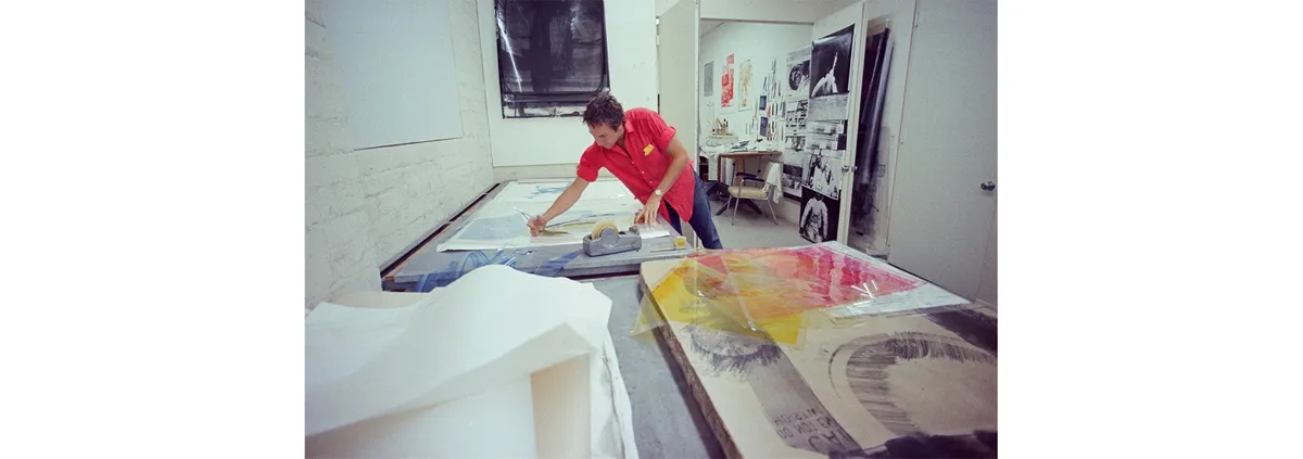 Installation view of (Almost) Every Year: Sixty Years of Printmaking at Gemini G.E.L.