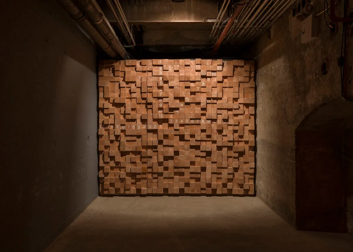 Installation view of Cevdet Erek: Americas