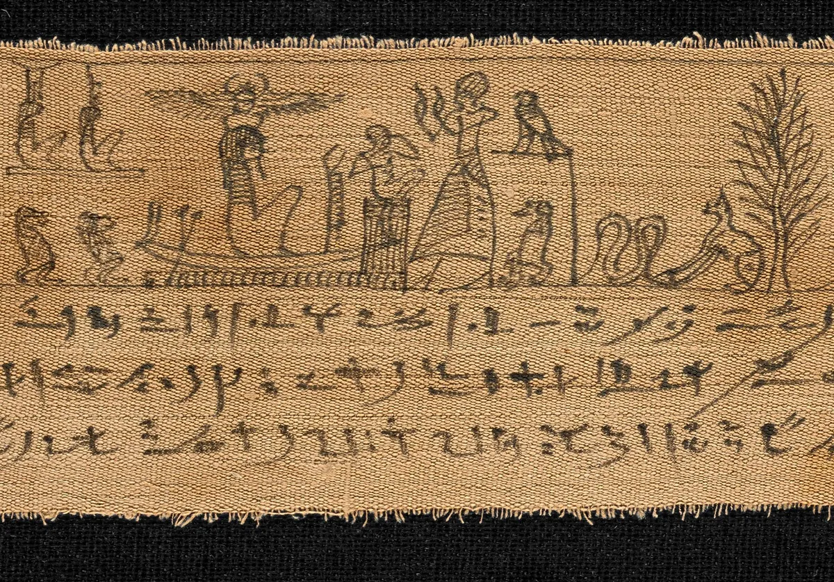 Mummy Wrapping of Petosiris, Son of Nanesbastet (detail)