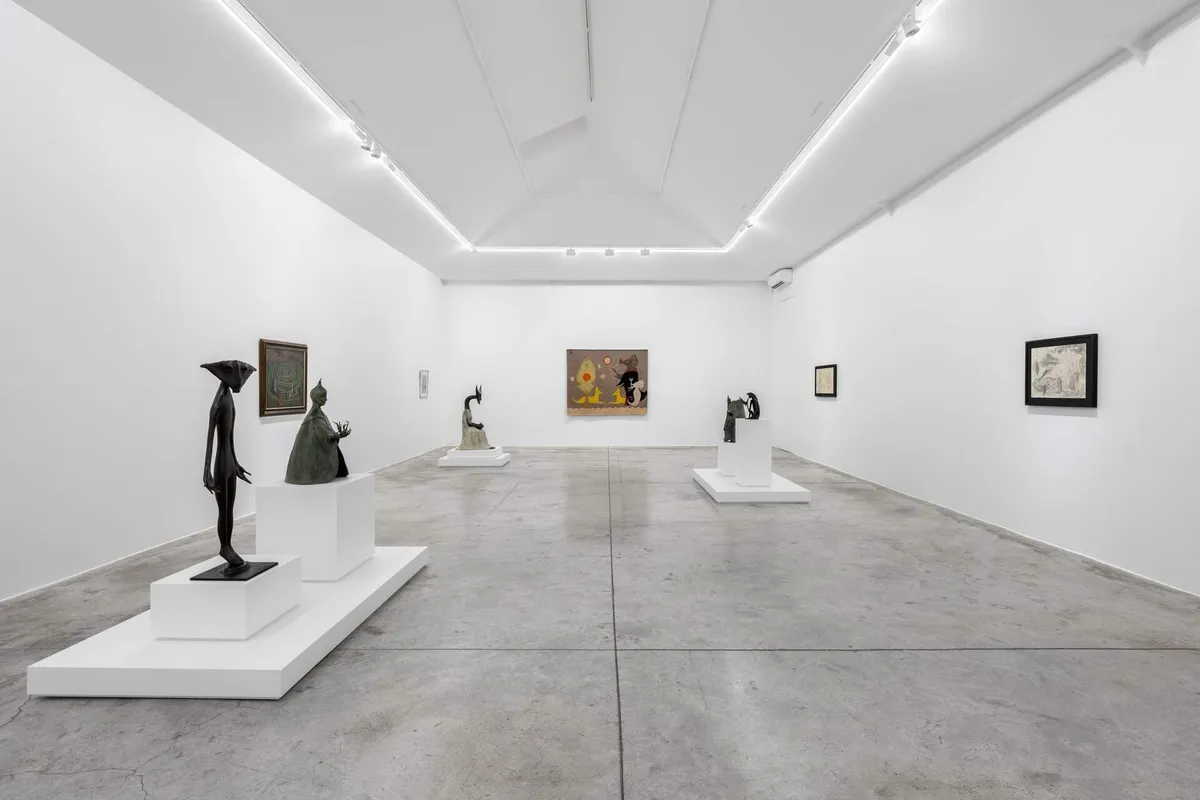 Installation view of Leonora Carrington