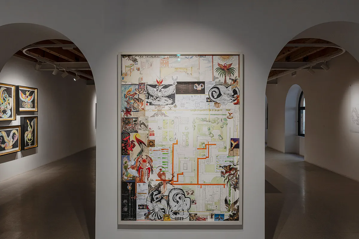 Installation view of Eugenio Tibaldi: BENU