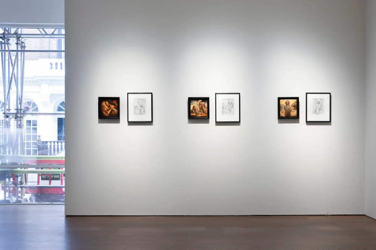 Installation view of Peter Howson: Salvation