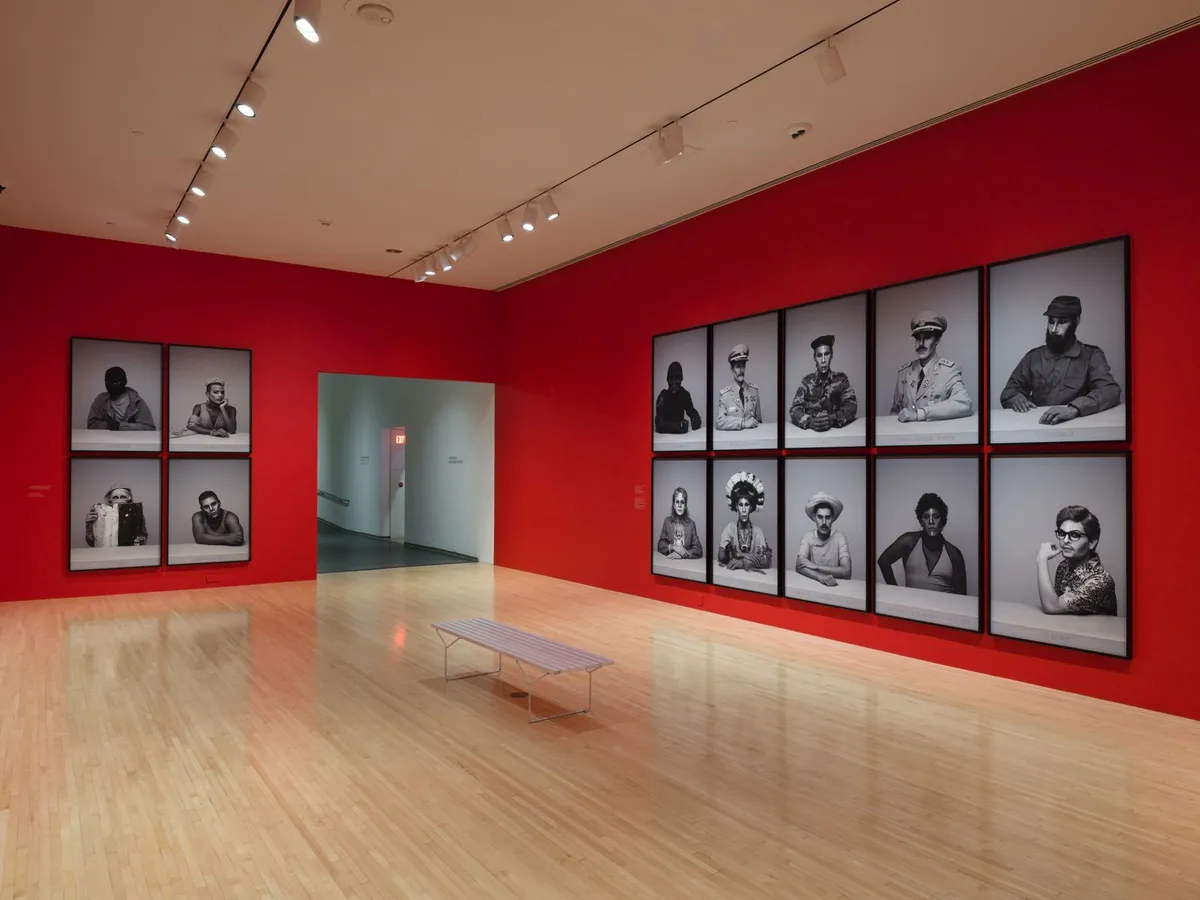Installation view of Alexander Apóstol: Regime: Dramatis Personae