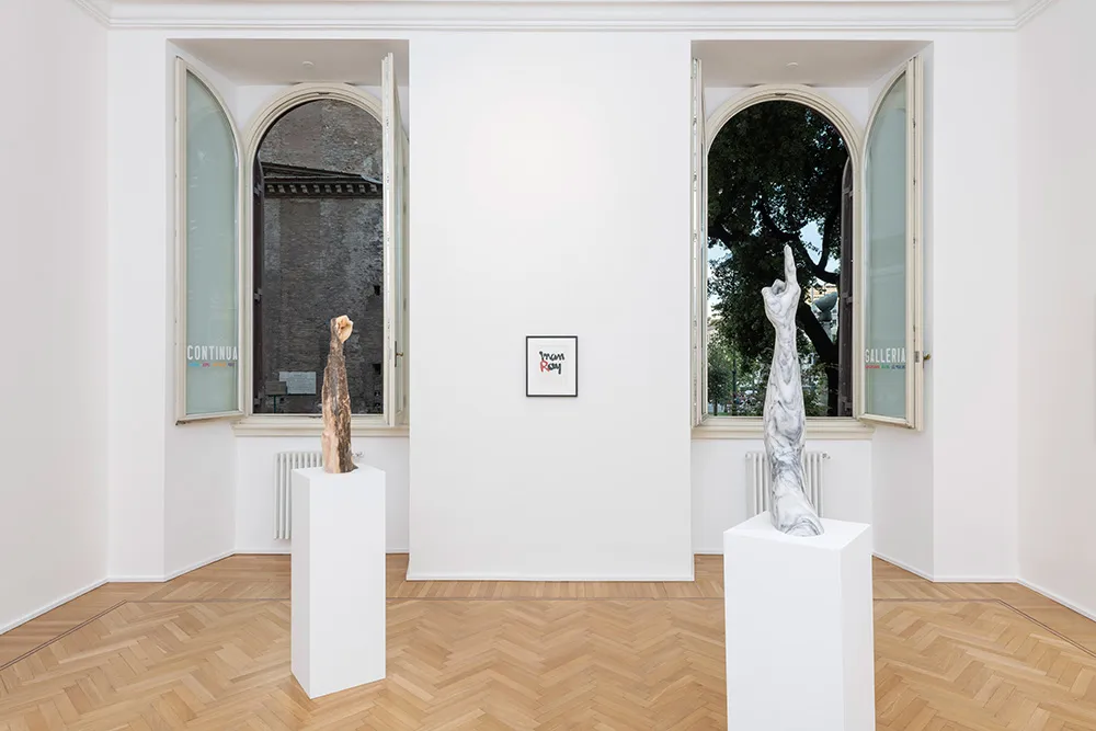 Installation view of Hank Willis Thomas and Man Ray: Tomorrow I shall contradict myself