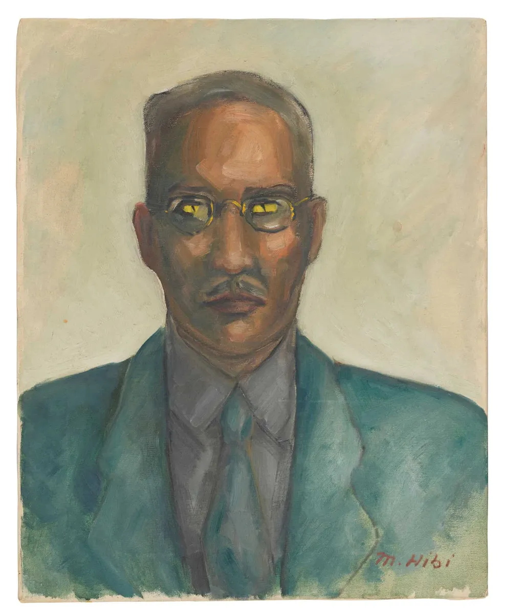 Matsusaburo Hibi, Self Portrait, c. 1943–1945