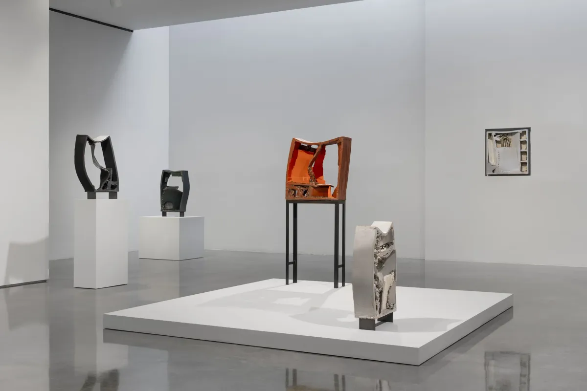 Installation view of Arlene Shechet: She Said She Said