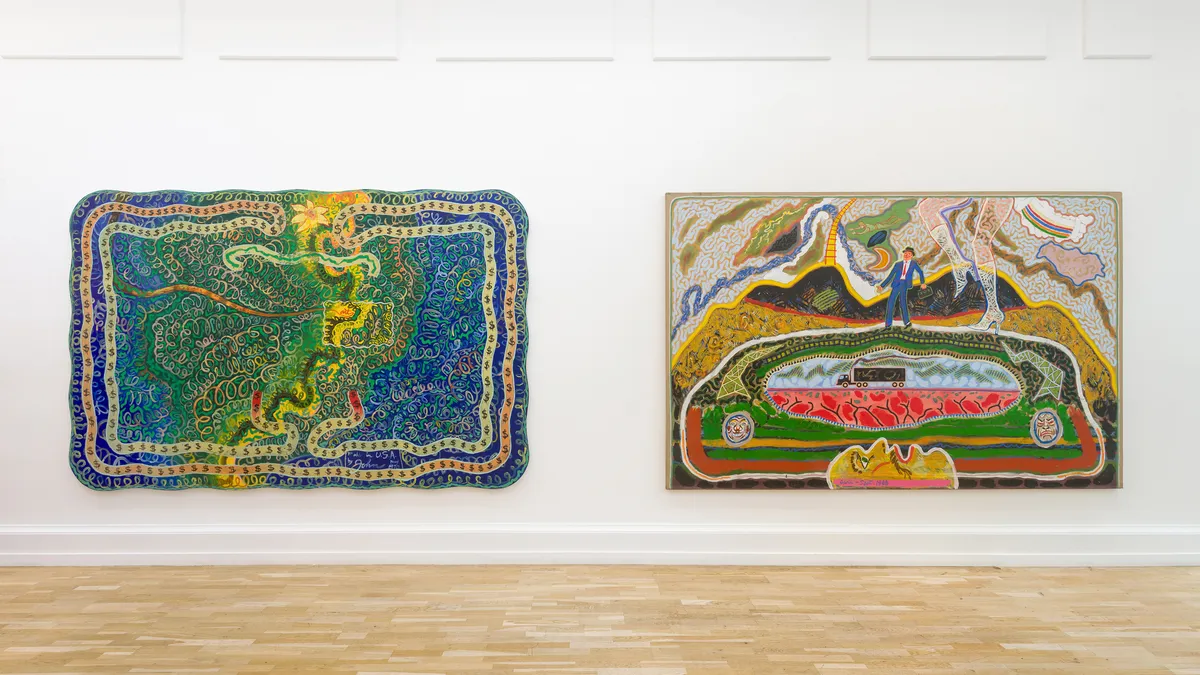 Installation view of Market Day