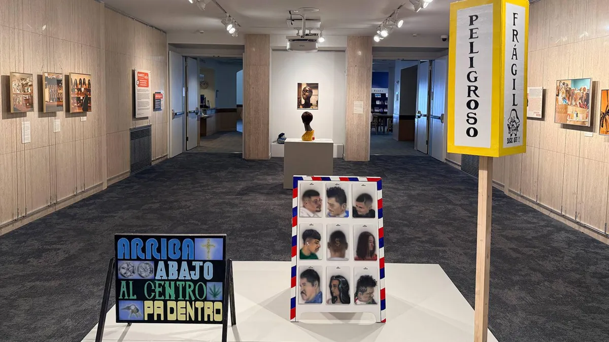 Installation view of Market/Value