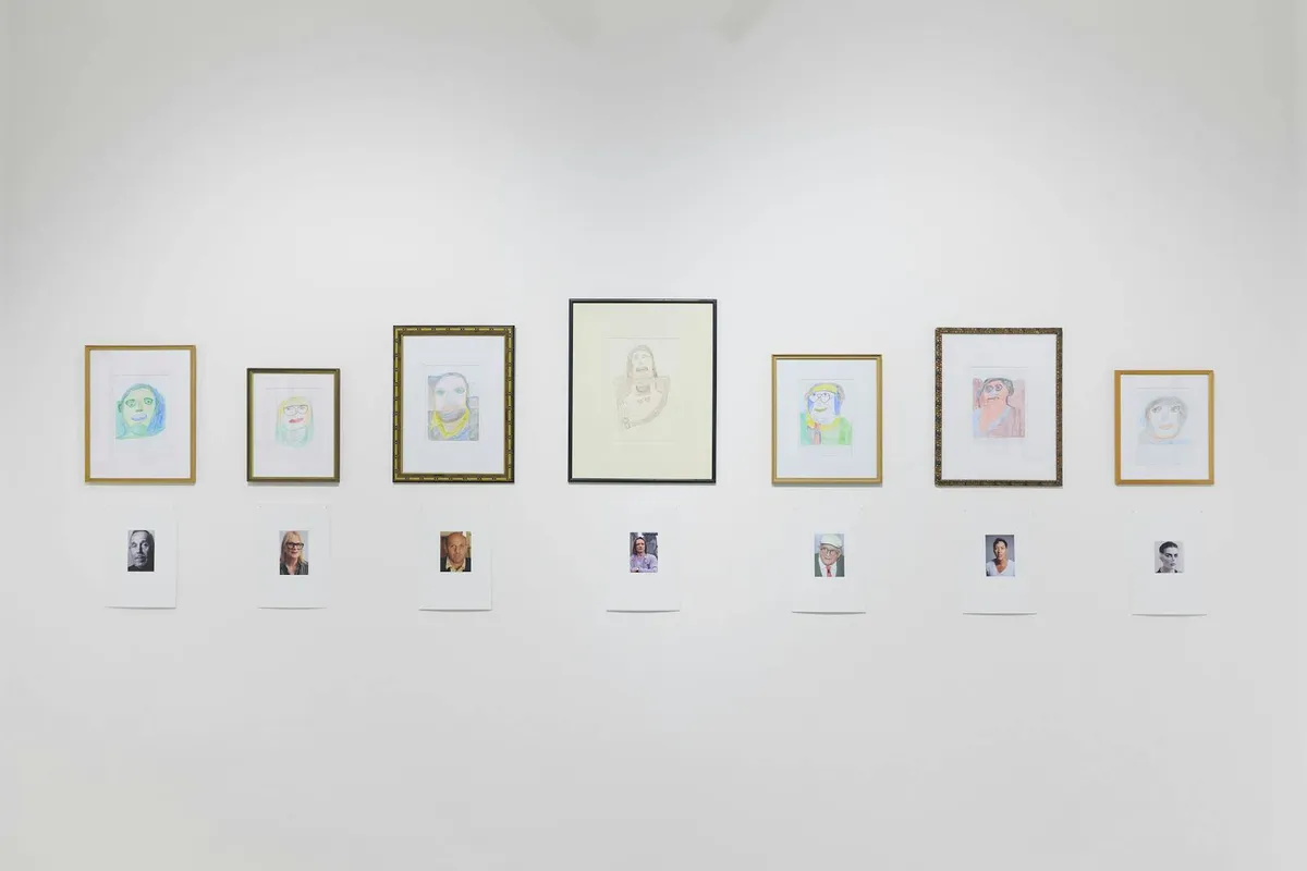 Installation view of Christine Hazell: Different Faces