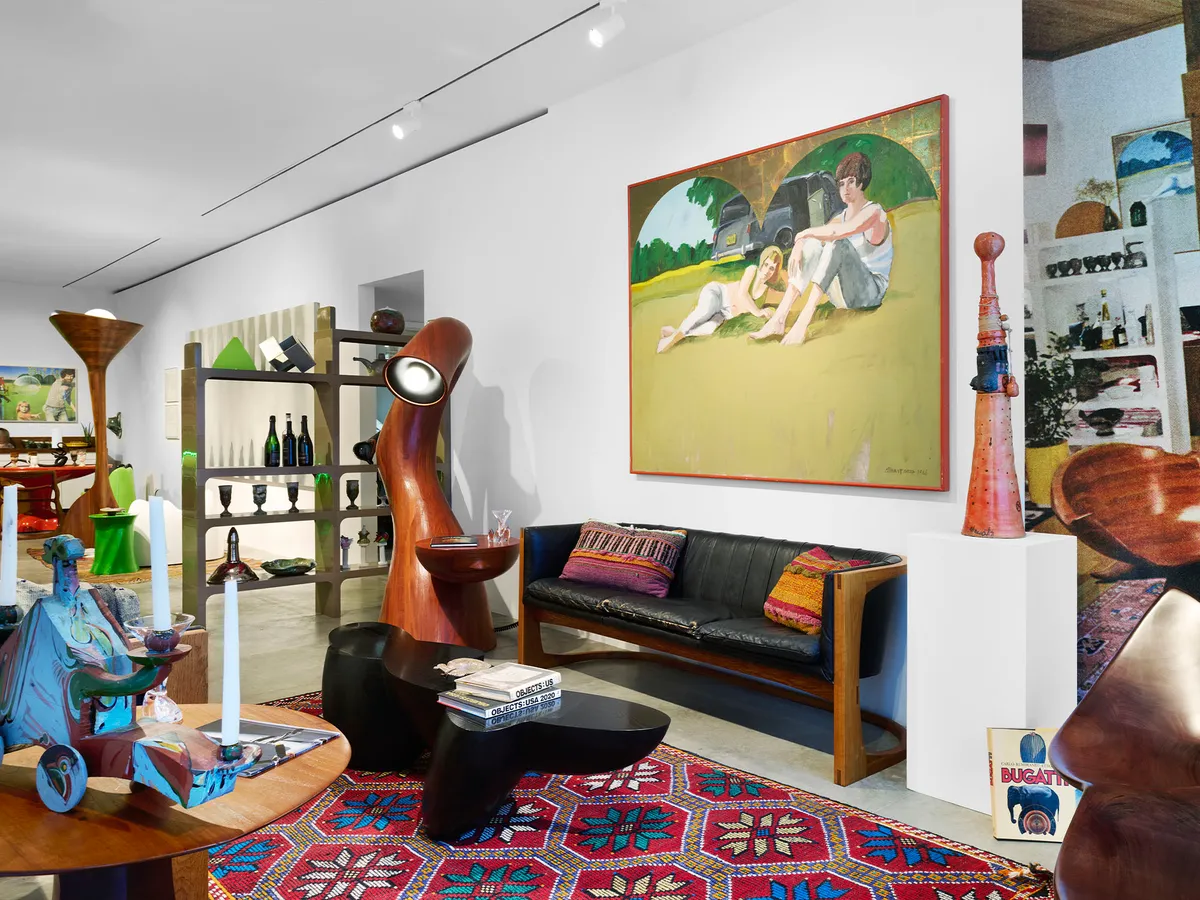 Installation view of Wendell Castle: Living