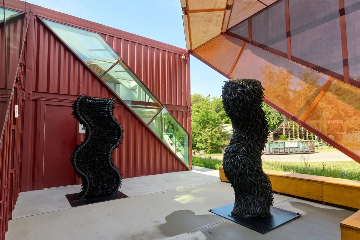 Installation view of Homecoming: Chakaia Booker