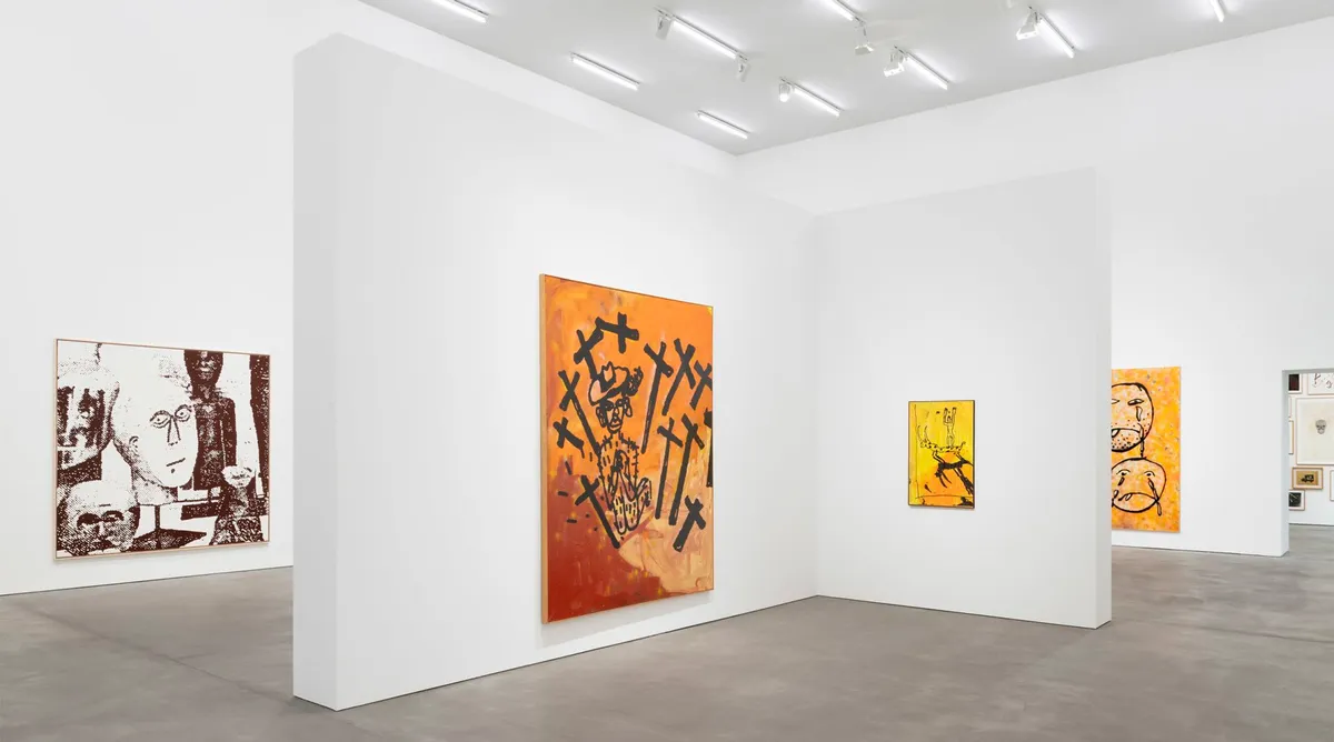 Installation view of Walter Dahn: Let’s Get Married, Let’s Get Lost