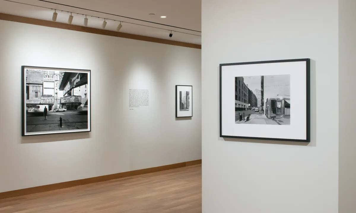 Installation view of Baldwin Lee: New York (1975–1979)