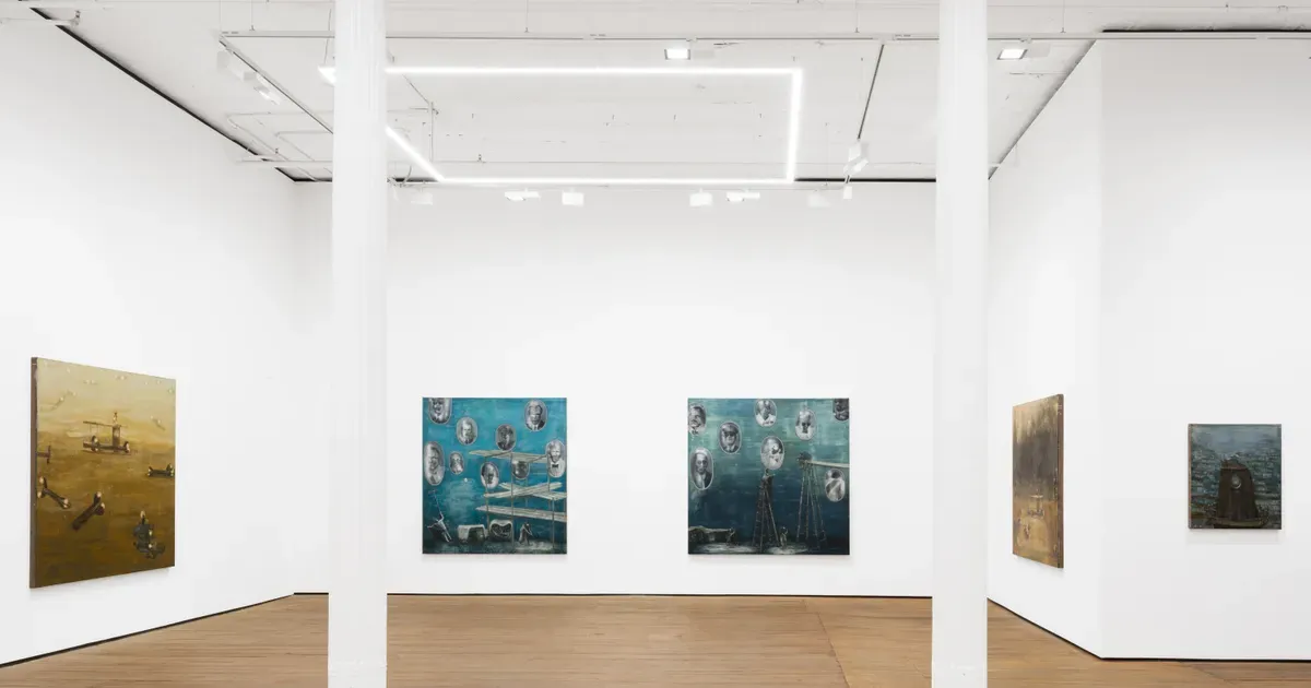 Installation view of Matthias Franz: die dünne Haut der Zivilisation