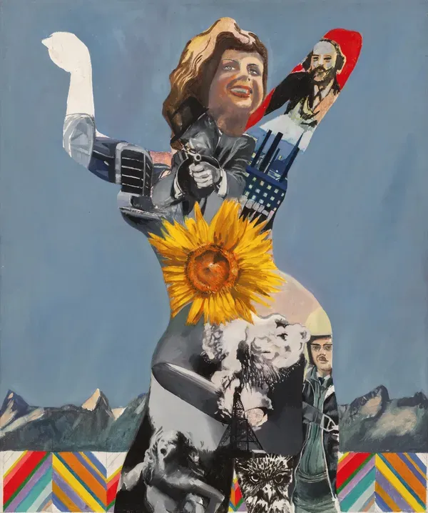 Pauline Boty, Untitled (Sunflower Woman), 1963