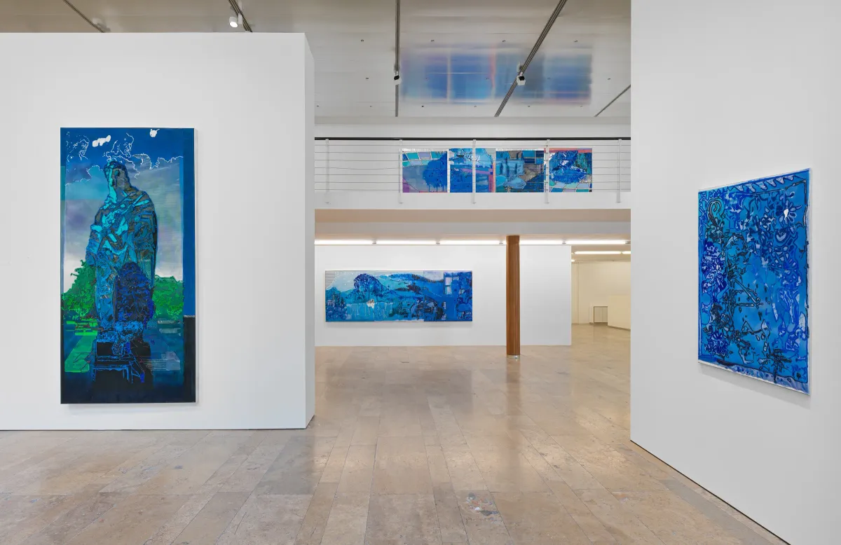 Installation view of Austin Martin White: The lie, the larp and the lusophile