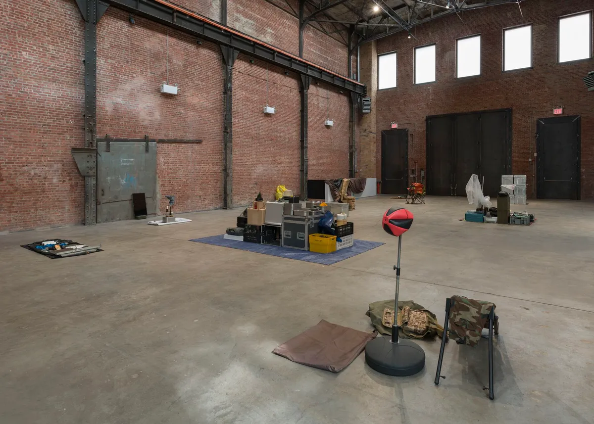 Installation view of Aziz Hazara: Coming Home