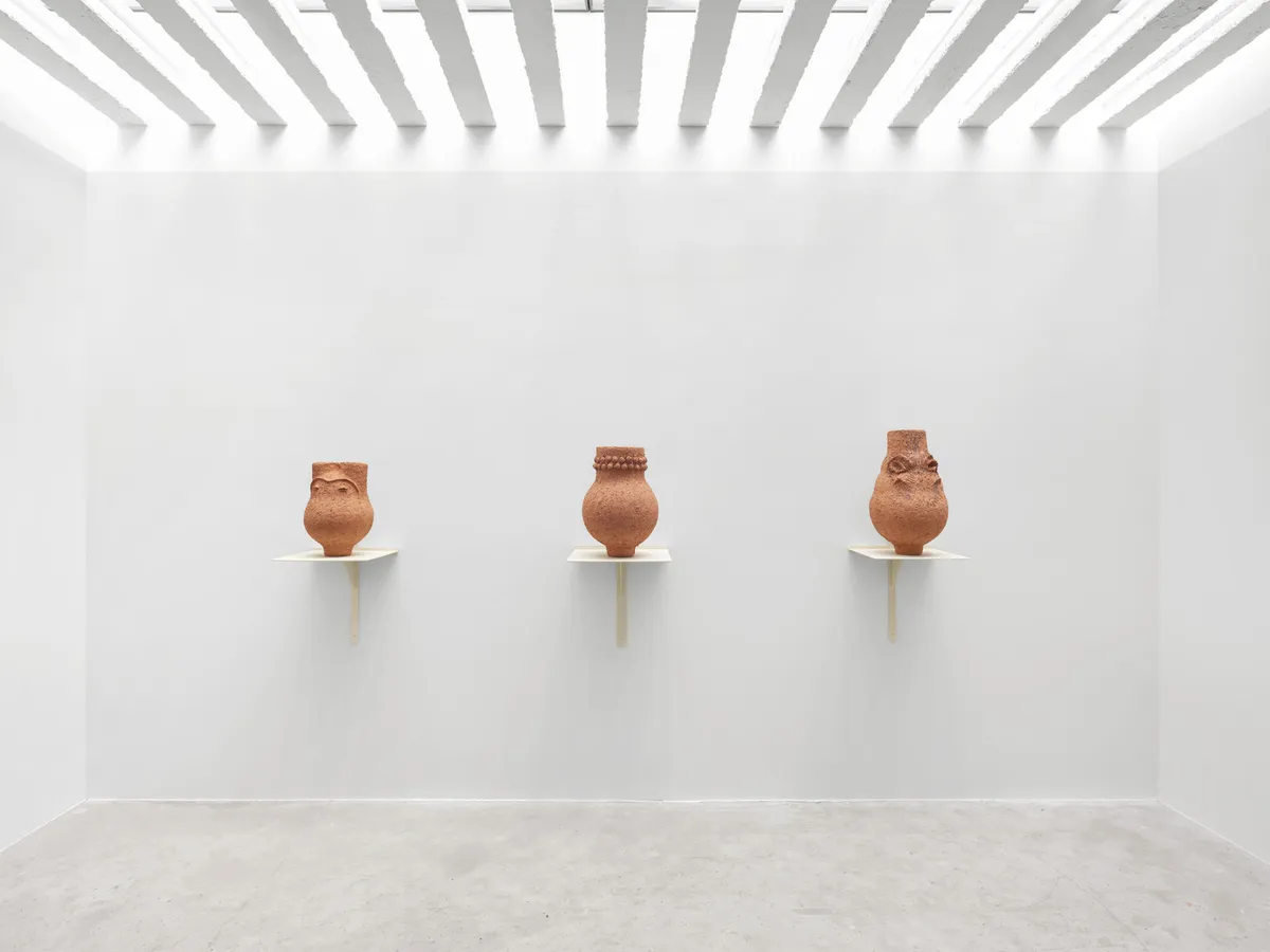 Installation view of Gabriel Chaile: Volverme Pequeño para habitar lo Grande