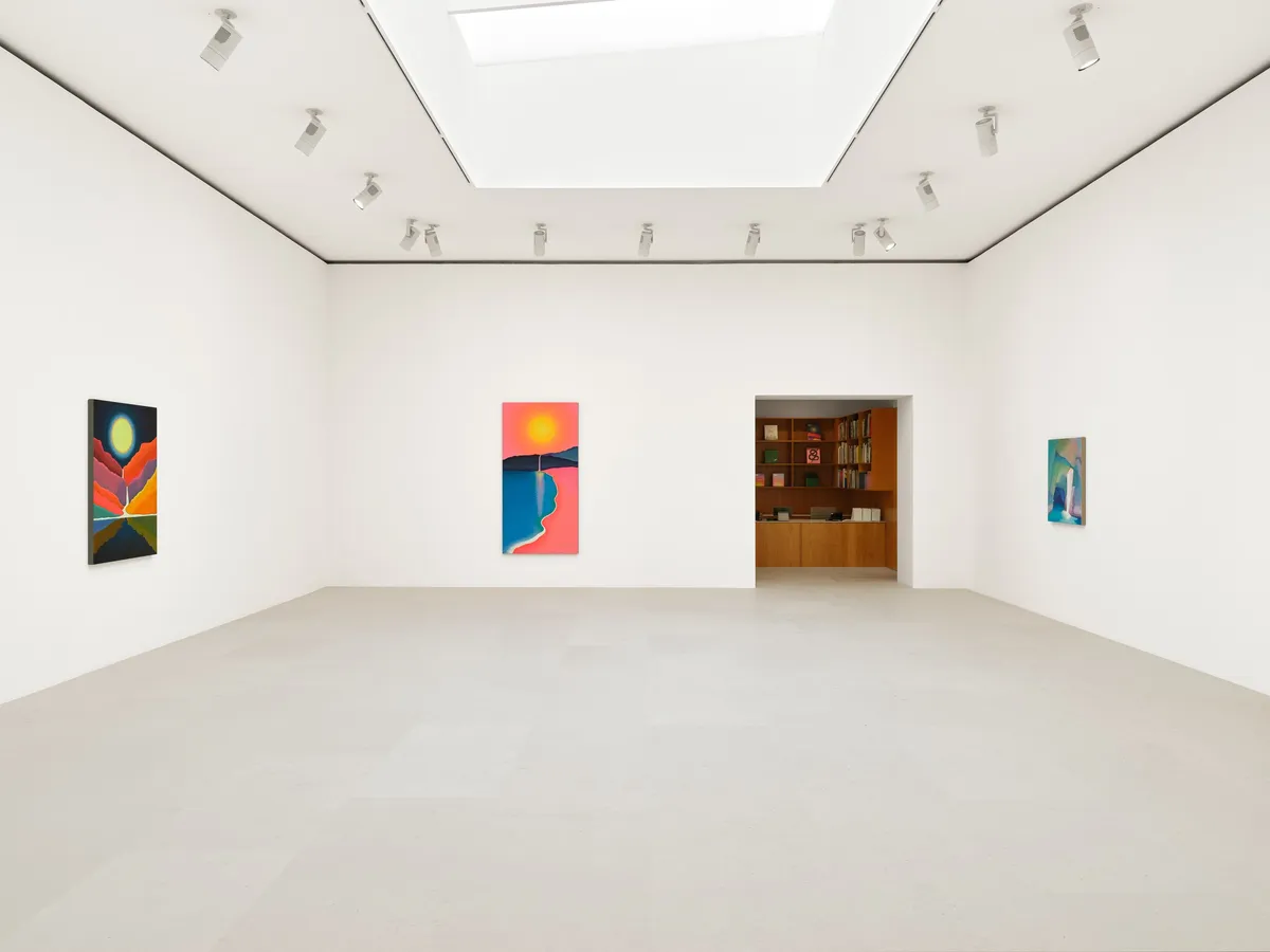 Installation view of Jennifer Guidi: Waterfall